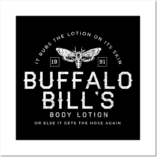 Buffalo Bill's Body Lotion - 1991 - modern vintage logo Posters and Art